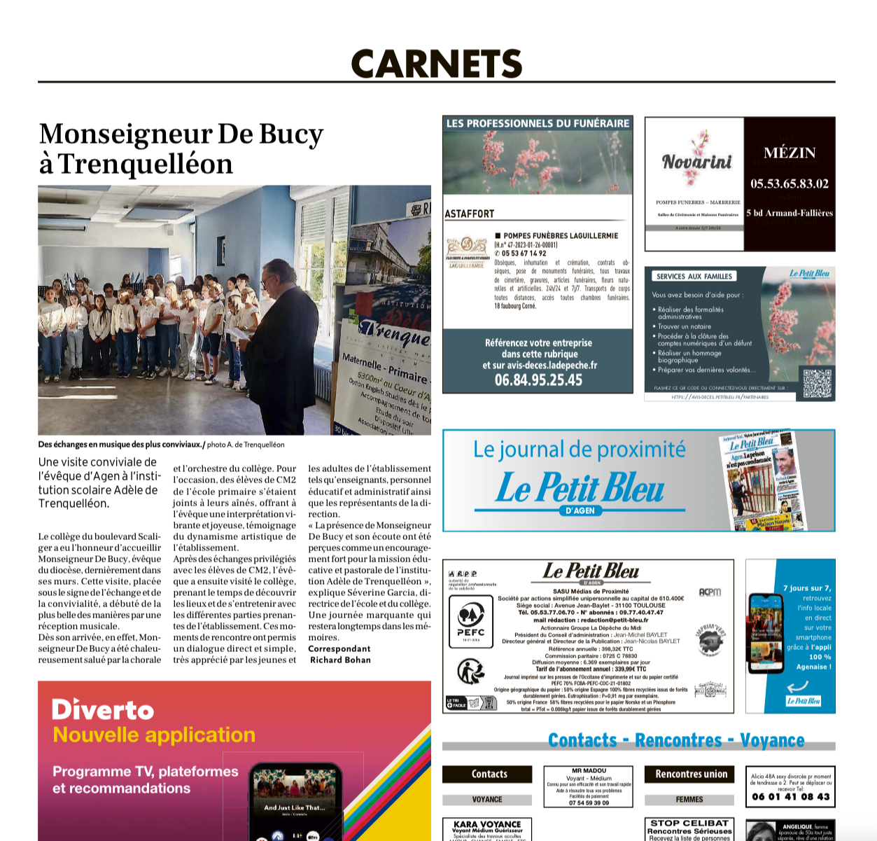 You are currently viewing Article Petit Bleu MR L EVEQUE